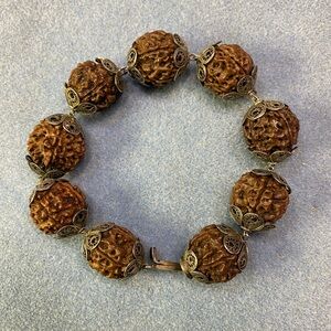Vintage 5-mukhi Rudraksha well-being bracelet, ancient healing power